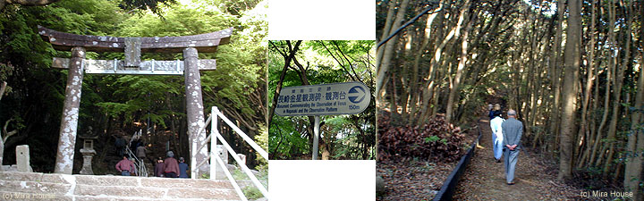 金比羅山山頂への道