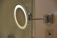 the mirror in room