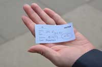 baggage claim tag