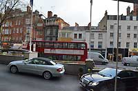 Kensington High St. from hotel lobby