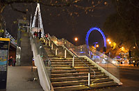 Golden Jubilee Bridges from Embankment