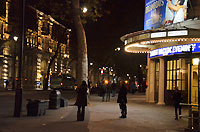 In front of Embankment station