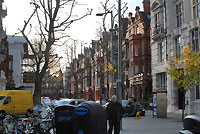 In front of the station