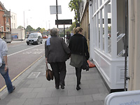 pedestrian way at Greenwich High Rd.  /D200