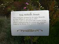 explanation of King William's Temple /Lumix FX33