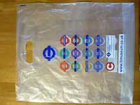 Plastic bag of London transport museum /FX33