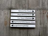 guideboard at South Bank /FX33